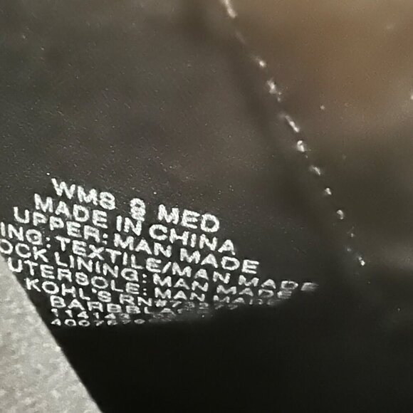 SO Womens Ankle Boots Faux Leather Heeled Black Size 9 Zip - Picture 10 of 10